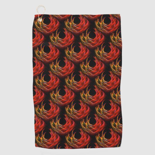 Cute Modern Boho Elegant Abstract Art Patroon #503 Golfhanddoek (Voorkant)