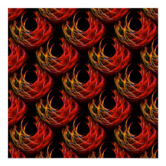 Cute Modern Boho Elegant Abstract Art Pattern #503 Perfect Poster (Voorkant)