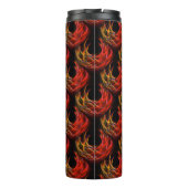 Cute Modern Boho Elegant Abstract Art Pattern #503 Thermosbeker (Achterkant)