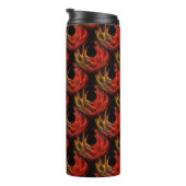 Cute Modern Boho Elegant Abstract Art Pattern #503 Thermosbeker (Geroteerd rechts)