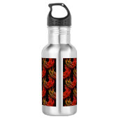 Cute Modern Boho Elegant Abstract Art Pattern #503 Waterfles (Achterkant)
