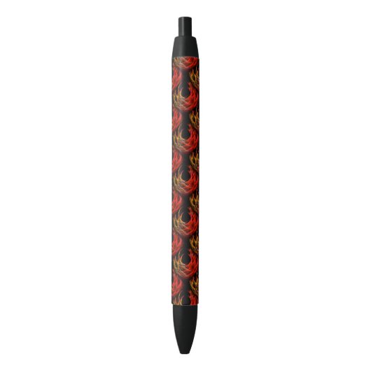 Cute Modern Boho Elegant Abstract Art Pattern #503 Zwarte Inkt Pen (Voorkant Verticaal)
