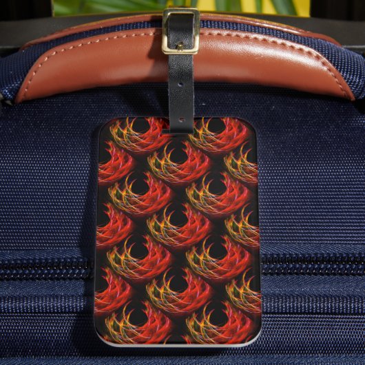Cute Modern Boho Elegante Abstracte Kunst Patroon Bagagelabel (Voorkant Insitu 2)