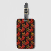 Cute Modern Boho Elegante Abstracte Kunst Patroon Bagagelabel (Voorkant (verticaal))