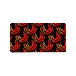 Cute Modern Boho Elegante Abstracte Kunst Patroon Etiket