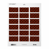 Cute Modern Boho Elegante Abstracte Kunst Patroon  Etiket (Full Sheet)