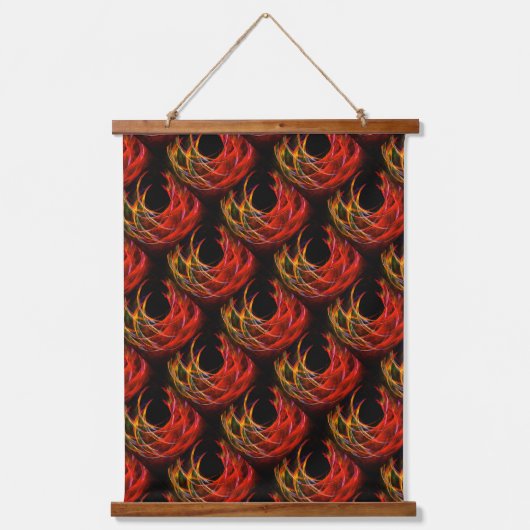 Cute Modern Boho Elegante Abstracte Kunst Patroon  Hangend Wandkleed (Voorkant)