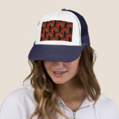 Cute Modern Boho Elegante Abstracte Kunst Patroon Trucker Pet (In situ)