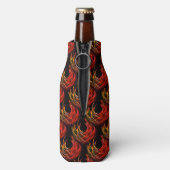 Cute Modern Boho Elegante Abstracte Kunstpatroon # Flesjeskoeler (Fles Achterkant)