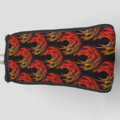 Cute Modern Boho Elegante Abstracte Kunstpatroon # Golfheadcover (Voorkant)