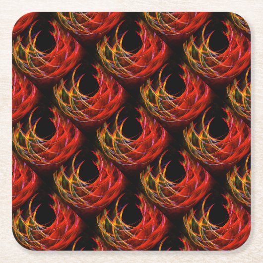 Cute Modern Boho Elegante Abstracte Kunstpatroon # Kartonnen Onderzetters (Voorkant)