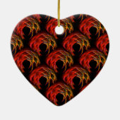 Cute Modern Boho Elegante Abstracte Kunstpatroon # Keramisch Ornament (Achterkant)