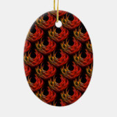Cute Modern Boho Elegante Abstracte Kunstpatroon # Keramisch Ornament (Achterkant)