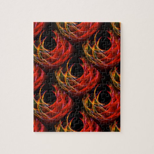 Cute Modern Boho Elegante Abstracte Kunstpatroon # Legpuzzel (Verticaal)