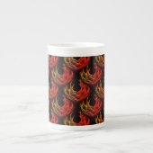 Cute Modern Boho Elegante Abstracte Kunstpatroon # Porselein Kop (Voorkant)