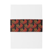 Cute Modern Boho Elegante Abstracte Kunstpatroon # Uitnodigingen Wikkel (Achterkant Voorbeeld)