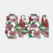 Cute Modern Bright Red Flowers Bedankdoosjes (Uitgevouwen)