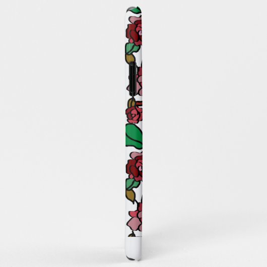 Cute Modern Bright Red Flowers Case-Mate iPhone Case (Achterkant/rechts)