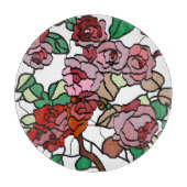 Cute Modern Bright Red Flowers Snijplank (Voorkant)