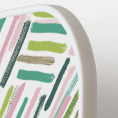Cute Modern Brush Strokes Pattern Pickleball Paddle (Links Detail)