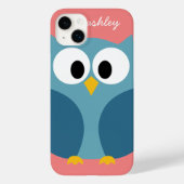 Cute Modern Cartoon Owl met enorme ogen Case-Mate iPhone Case (Achterkant)