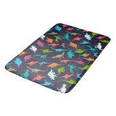 Cute Modern Colorful Fun Dinosaur Kinder Pattern Badmat (Gekanteld)
