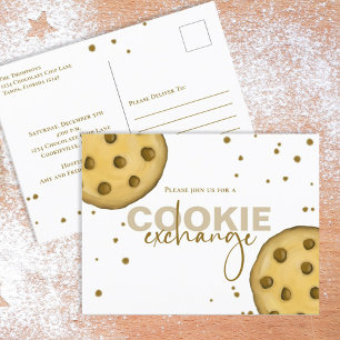 Cute Modern Cookie Exchange Whimsical Fun Briefkaart