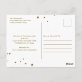 Cute Modern Cookie Exchange Whimsical Fun Briefkaart (Achterkant)