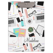 Cute Modern Custom Desktop Pattern Klembord (Voorkant)