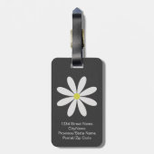 Cute & Modern Daisy Bagagelabel (Achterkant verticaal)