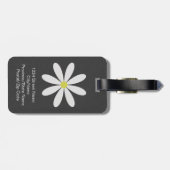 Cute & Modern Daisy Bagagelabel (Achterkant horizontaal)