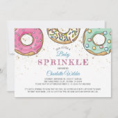 Cute Modern Donut Baby Sprinkle Kaart (Voorkant)