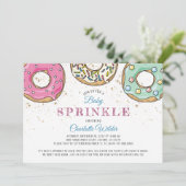 Cute Modern Donut Baby Sprinkle Kaart (Staand voorkant)