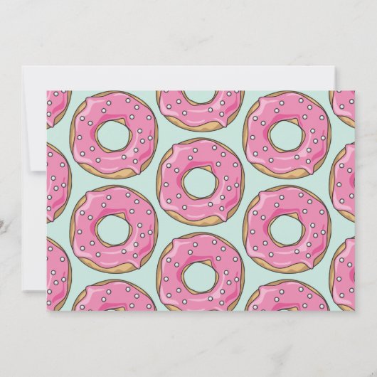 Cute Modern Donut Baby Sprinkle Kaart (Achterkant)