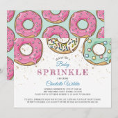 Cute Modern Donut Baby Sprinkle Kaart (Voorkant / Achterkant)