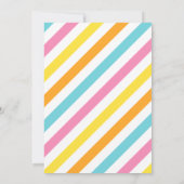 Cute Modern First Birthday - 1st Birthday Kaart (Achterkant)