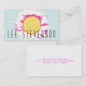 Cute Modern Floral Visitekaartje (Voorkant / Achterkant)
