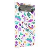 Cute Modern Flowers en Leaves Mini Klembord (Schuin)