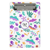 Cute Modern Flowers en Leaves Mini Klembord (Voorkant)