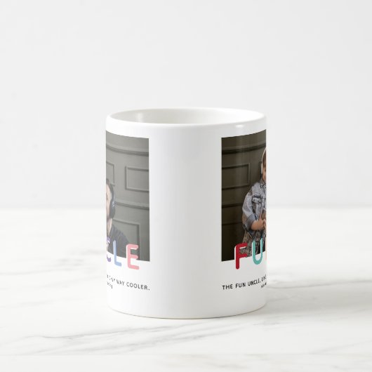 Cute Modern Funcle Tyopgraphy Foto Koffiemok (Center)