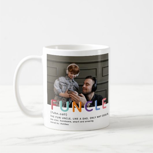 Cute Modern Funcle Tyopgraphy Foto Koffiemok (Links)