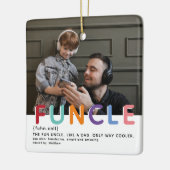 Cute Modern Funcle Tyopgraphy Keramisch Ornament (Links)