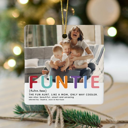 Cute Modern Funtie Tyopgraphy Keramisch Ornament