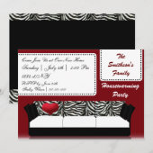 Cute Modern Furniture Housewarming Party Kaart (Voorkant / Achterkant)