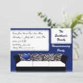 Cute Modern Furniture Housewarming Party Kaart (Staand voorkant)