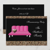 Cute Modern Furniture Housewarming Party Kaart (Voorkant / Achterkant)