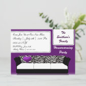 Cute Modern Furniture Housewarming Party Kaart (Staand voorkant)