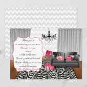 Cute Modern Furniture Housewarming Party Kaart (Voorkant / Achterkant)