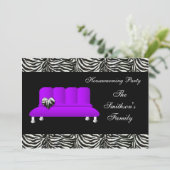 Cute Modern Furniture Housewarming Party Kaart (Staand voorkant)