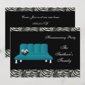 Cute Modern Furniture Housewarming Party Kaart (Voorkant / Achterkant)